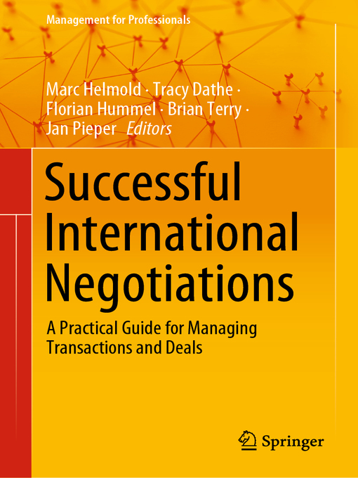 Title details for Successful International Negotiations by Marc Helmold - Available